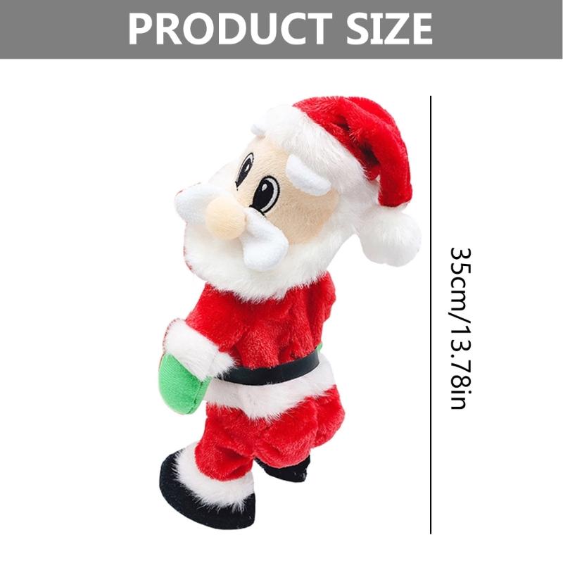 Cute Gift for Kids&Adults Plastic Toy Kids Game Electric Dancing Santa Claus Creative Supplies for Age 3 Kids/Adults