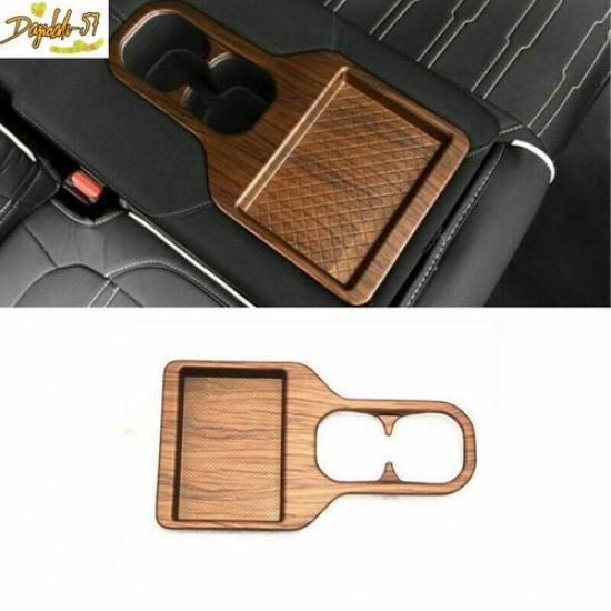 Peach Wood Grain Rear Water Cup Holder Cover Trim For Honda CR-V CRV 2017-19 New