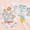 Munamy 3000 Korean Watercolor Outline Pens for Students – Water-Based, Colored Markers for DIY and Border Designs.