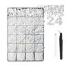 Resin AB Glittering Flat Back Rhinestones For Nail Art In 3mm 4mm 5mm 6mm Sizes With Jelly Color Option 10000pills/Box