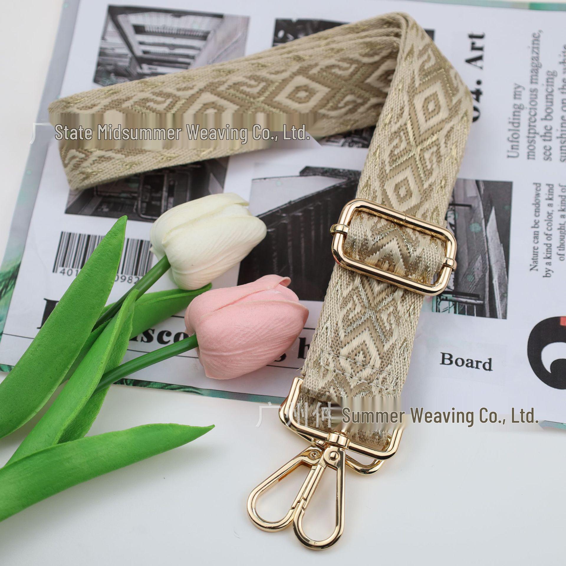 

3.8cm Diamond Jacquard Bag Strap for Women s Crossbody and Shoulder Bags Width 3.8cm, Adjustable Length 75cm-135cm