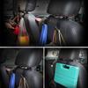 1/2/S Universal Car Seat Back Hook Car Accessories Interior Portable Hanger Holder Storage For Car Bag Purse Cloth Decoration