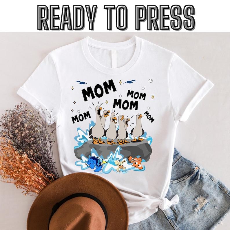 Ready to press, Disney Finding Nemo Seagulls Mine, Mother s Day Disney Mom Dtf, Mother s Day Gift, Disneyland Family Party Gift 100