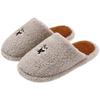 Home Cotton Slippers Winter Indoor Household Plush Warm Cute Cartoon Puppy Fluffy Slippers Winter