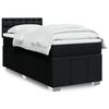 VidaXL Bed Slatted Base with Mattress Black 90x200 Cm Fabric 3286967
