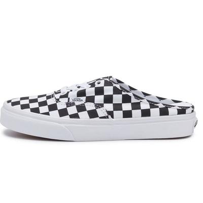 Authentic Checkerboard Lightweight Breathable Low-Top Skate Shoes Unisex Sneakers Black White VN0A54F75GU1