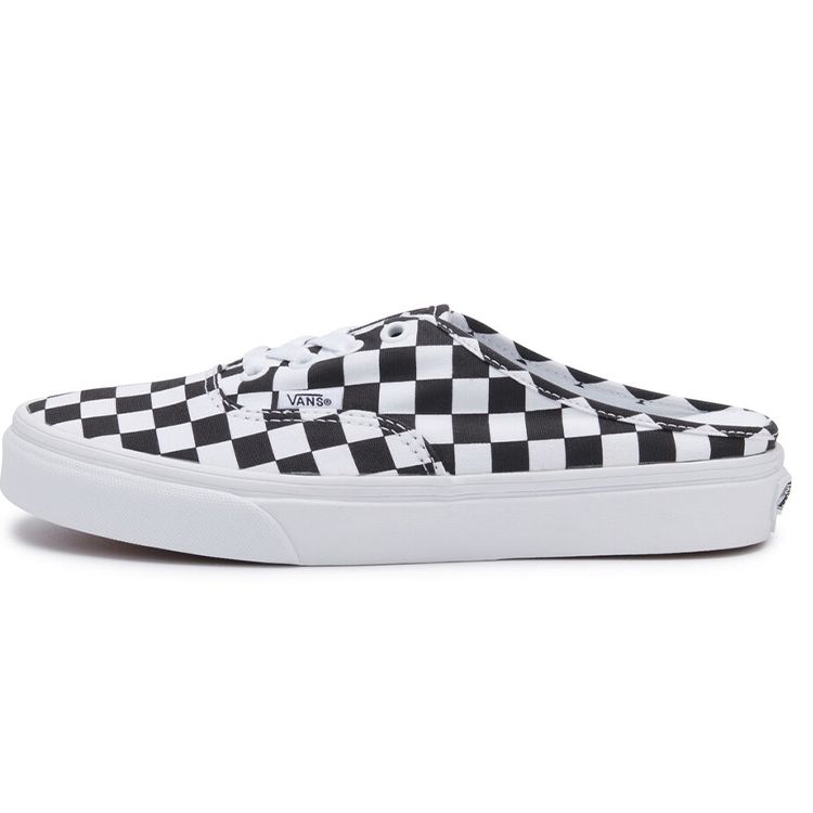 Vans Authentic Checkerboard Lightweight Breathable Low-Top Skate Shoes Unisex Sneakers Black White VN0A54F75GU1