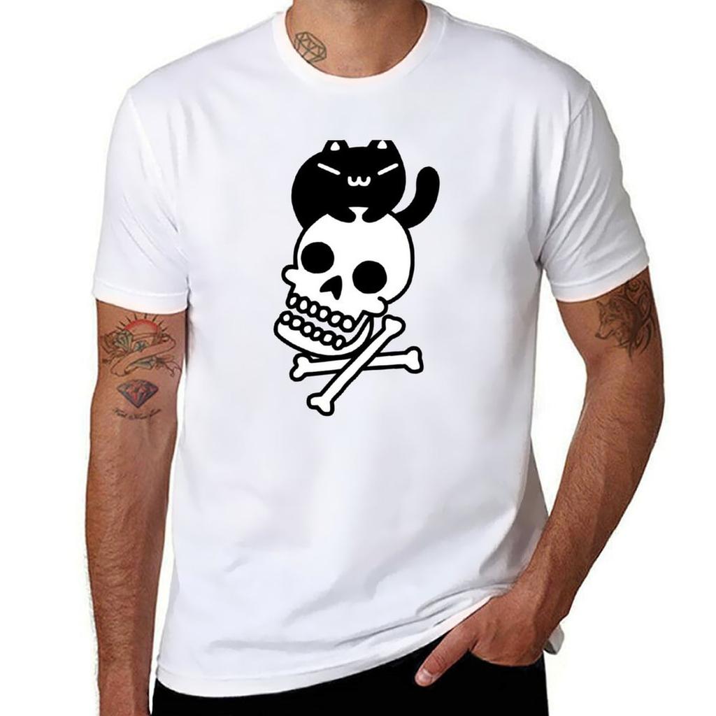 Cat And Crossbones Tshirt Dry Fit Running Short Sleeve Top Tshirt