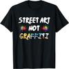 Street Art Not Graffiti - Artistic Expression Not Crime T-Shirt DAT Mens Womens Tank Top Sweatshirt Hoodie Black