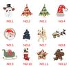 Women Girls Crystal Brooch Cartoon Christmas Series Breastpin Xmas Tree Brooch Cute Clothes Decor