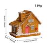 Christmas Resin Small Houses Micro-landscape With LED Luminous Houses Christmas House Desktop Ornaments Christmas Decorations