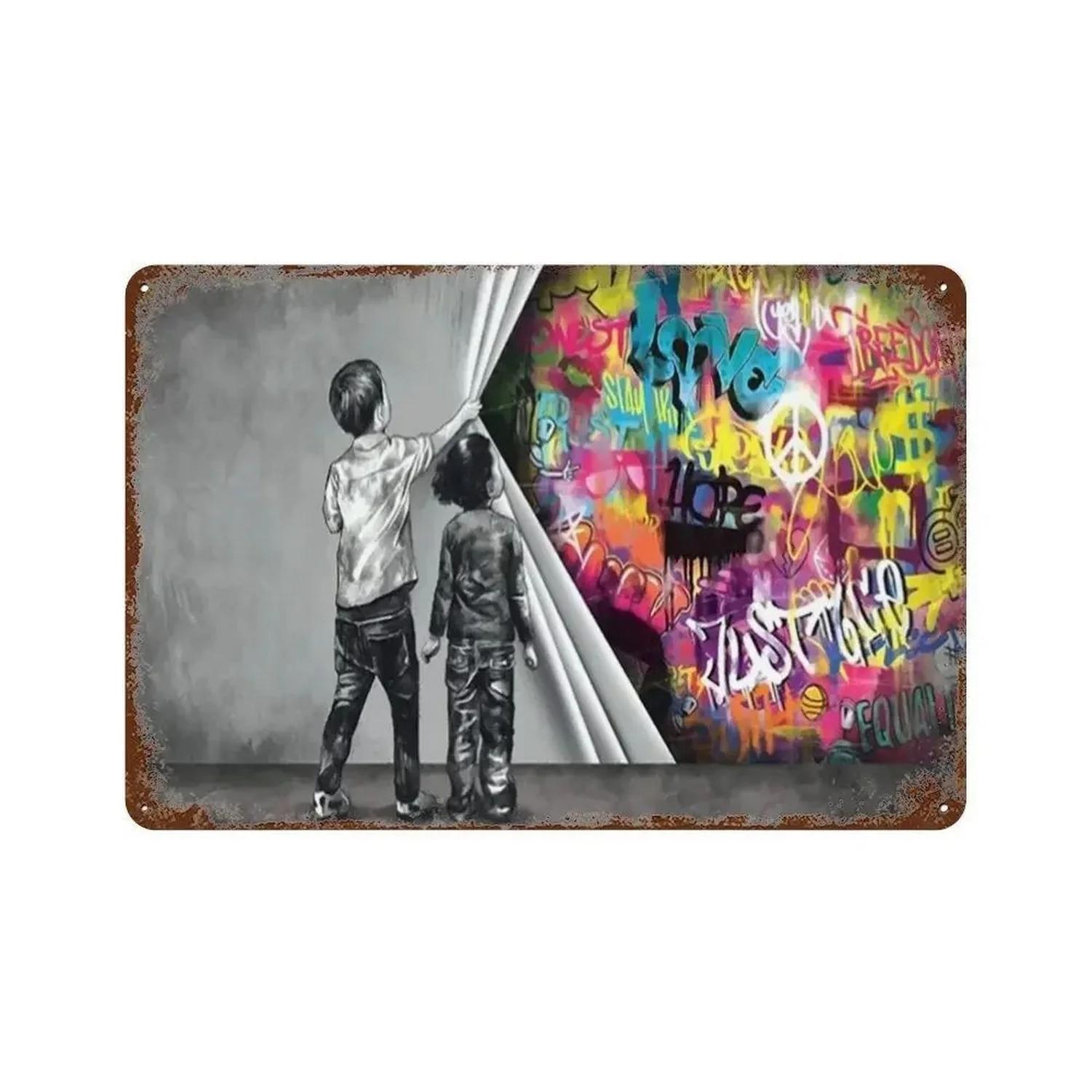 

American US Dollars Metal Tin Signs Posters Plate Wall Decor for Restaurant Game Room Garage Bars Cafe Clubs Retro Poster Plaque 20X30CM