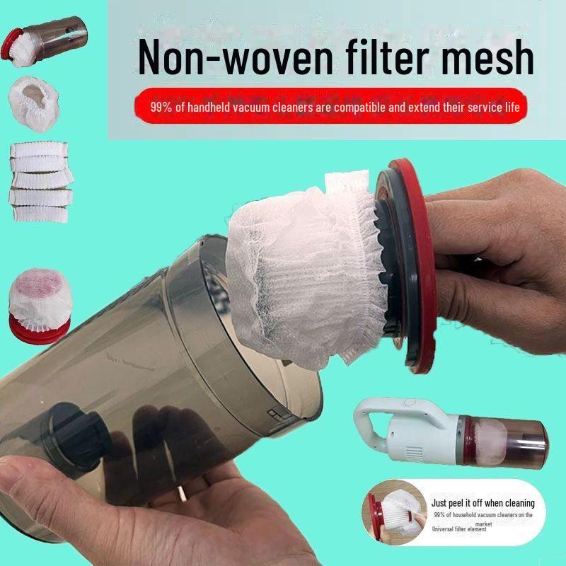 Universal Disposable Non-Woven Mesh Filter for Handheld Vacuum Cleaners