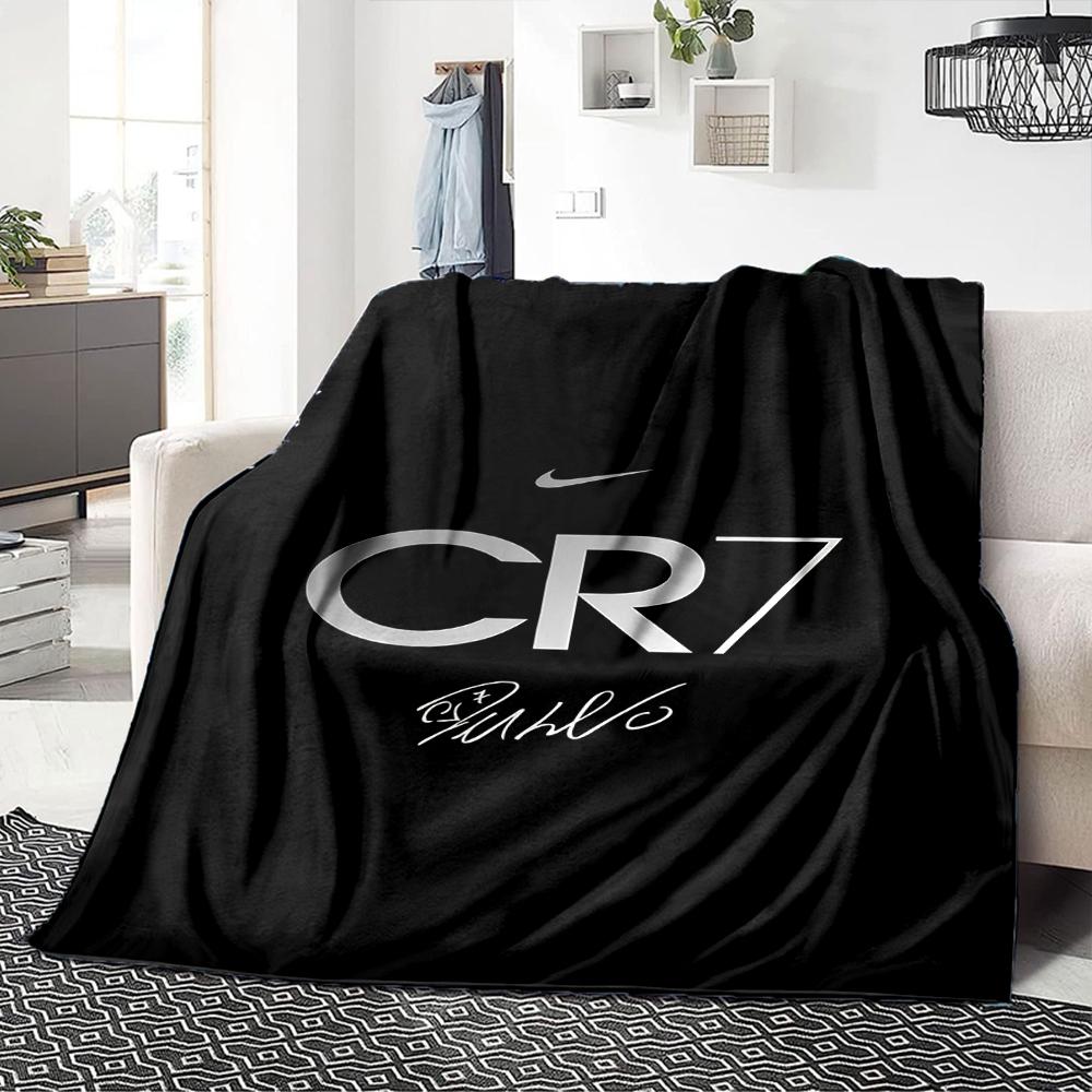 Ronaldos Number Seven Blankets Flannel Printed Breathable Warm Throw Blanket for Home Office Bedspreads 0708a146
