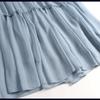 Women's Spring and Summer Round Neck Plus Size Loose Temperament Thin Medium-length Skirt