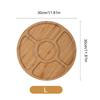 Wutuo Japanese Style Round Bamboo 5-Compartment Serving Platter