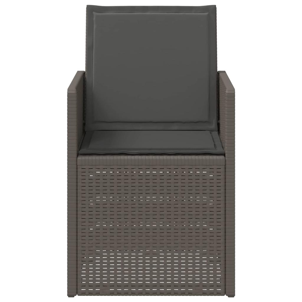 Garden Dining Chairs 2 pcs Light Grey and Anthracite PP