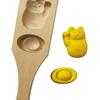 Moon Cake Molds Lucky for Cat Gold Ingot Shaped Mooncake Moulds Mooncake Gadgets for Chinese Traditional Mid-autumn Fest