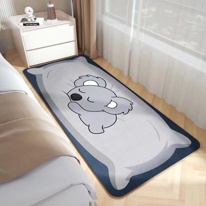 Carpet Rectangular Large-sized Cartoon Animal Pattern Bedroom Bedside Carpet Plush