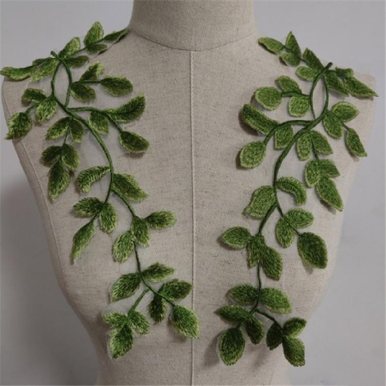 Elegant Leaf Patches Sew on Bannner Repair For Clothing Applique Patches Sequined Patches Sew On Craft