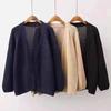 Autumn Winter Korean Loose Long Sleeve Knit Top Women Lazy Style Sweater Retro Cardigan