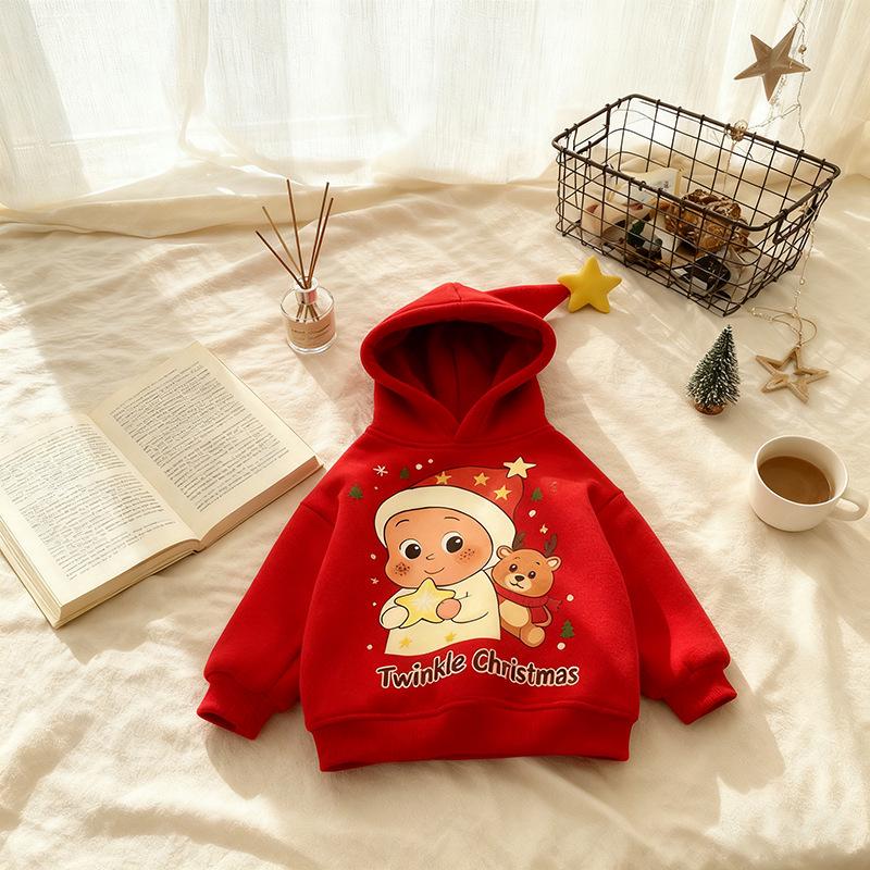 2025 Korean Style Star Hoodie - Versatile & Cute Winter Jacket with Velvet Cotton