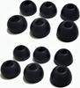 Soft Silicone Eartips for AVIOT and Earfun Air Pro Earphones with a Inner 6 Pairs In Sizes with Storage Black A-Pcas TE-D01v / TE-D01q2 / TE-J1 /