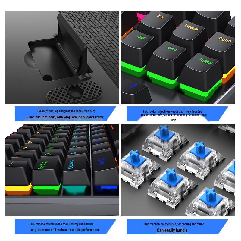 K550 Cracked Hot-Swappable Wired Mechanical Keyboard