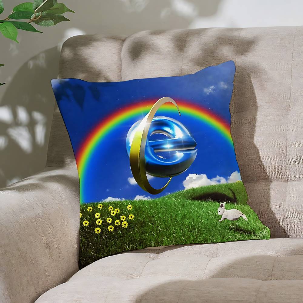 CuteFrutiger Aero Arts Customizable Square Pillowcases Stylish And Soft Perfect For Beds Cars And Sofas