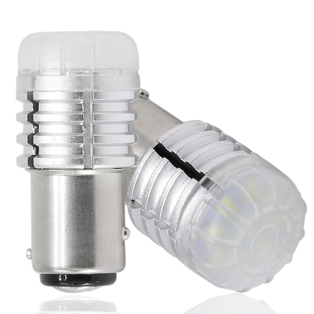 -24V S25 Double Bulb, White, Ultra Bright LED, 180° Steps, 180 Degree (1157 BAY15D,