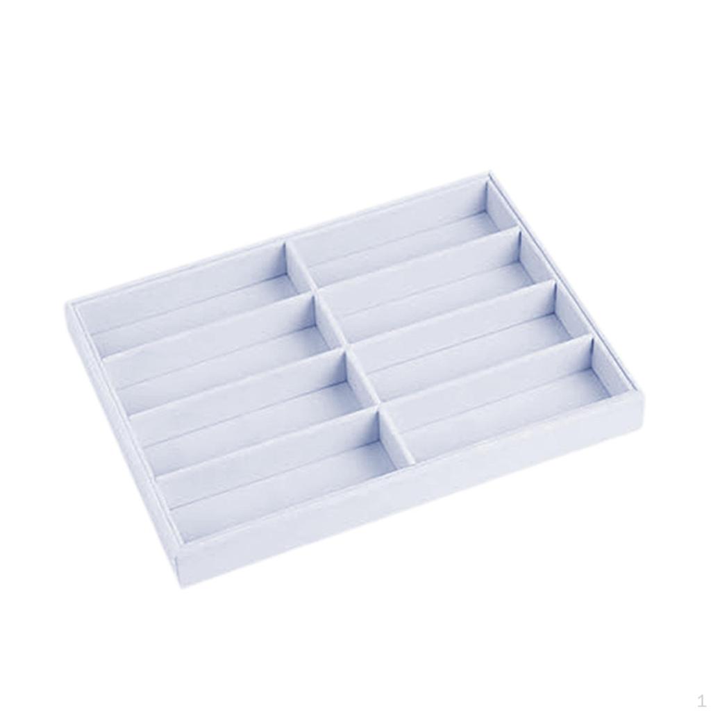 Sunglasses Organizer Tray 8 Grids Glasses Display Saving Jewelry Organizers Container for