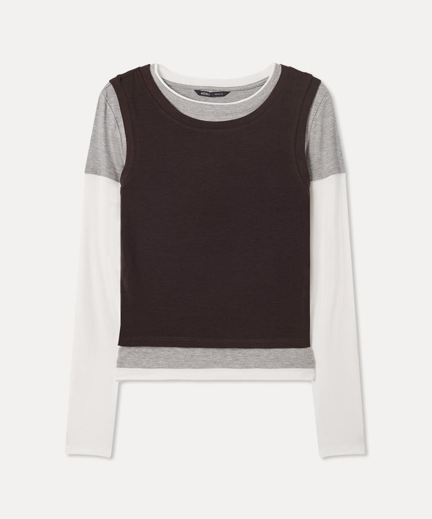 MIXXO Layered Long Sleeve T-Shirt_Miwlwg429A