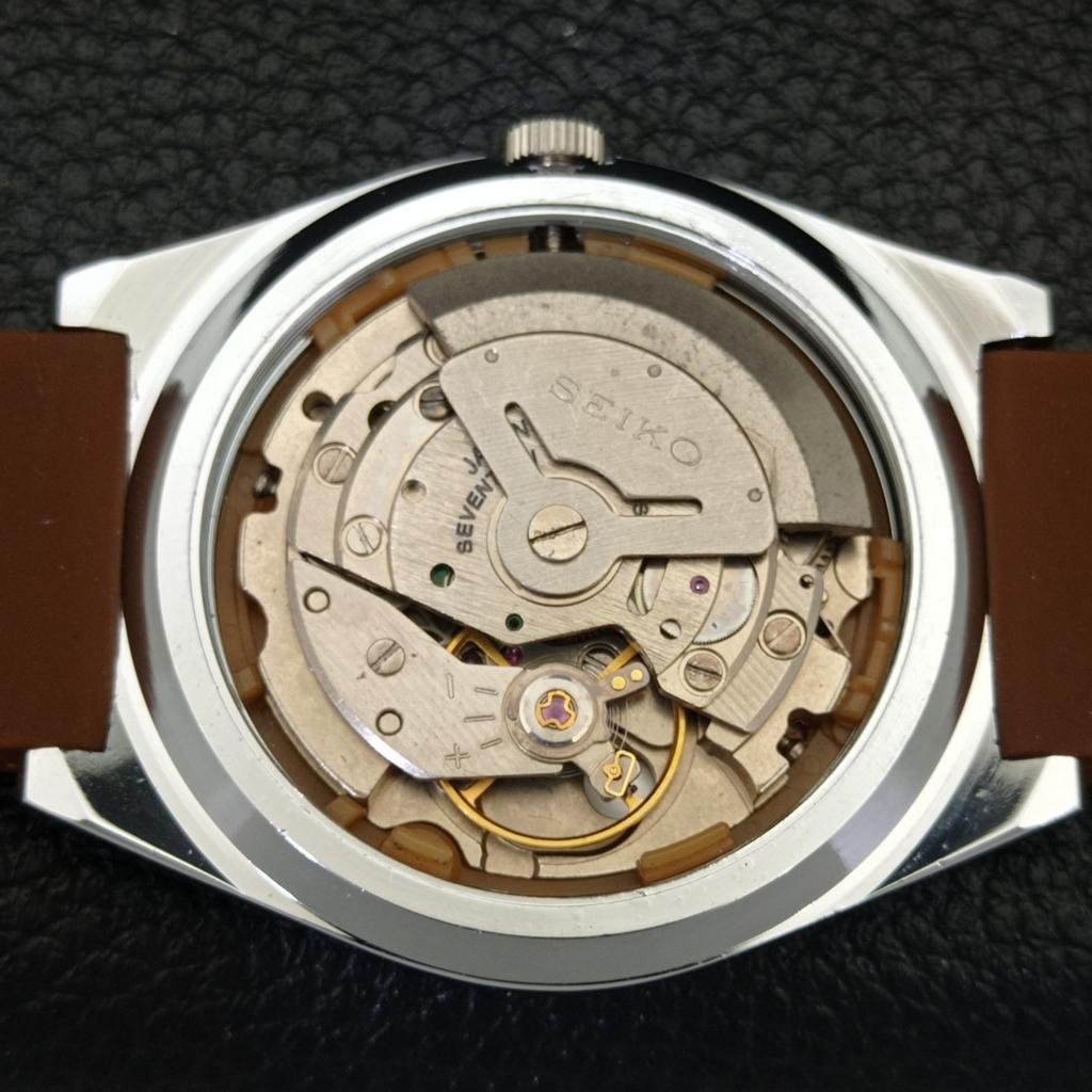 REFURBISHED VINTAGE SEIKO 5 AUTOMATIC JAPAN MENS SILVER DIAL WATCH a434684-2