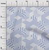 oneOone Cotton Flex Light Blue Fabric Geometrical Mix Dress Material Fabric Print Fabric By The Yard 40 Inch