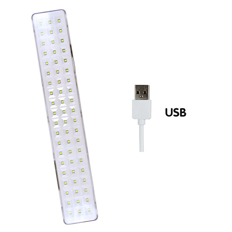 30 60 90 LED Emergency Lights 2Modes Fire Fighting Lamp Wall-mounted Rechargeable Bulb Outdoor Camping Lights for Power Outage