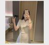 Women's Summer 2023 Slimming Suit Collar Dress – Short Sleeve, High-End Style