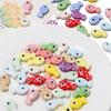2Pcs Ceramic Beads Hand-painted Polka Dot Double-sided Fish Beads For DIY Bracelets Necklaces Jewelry Making Accessories