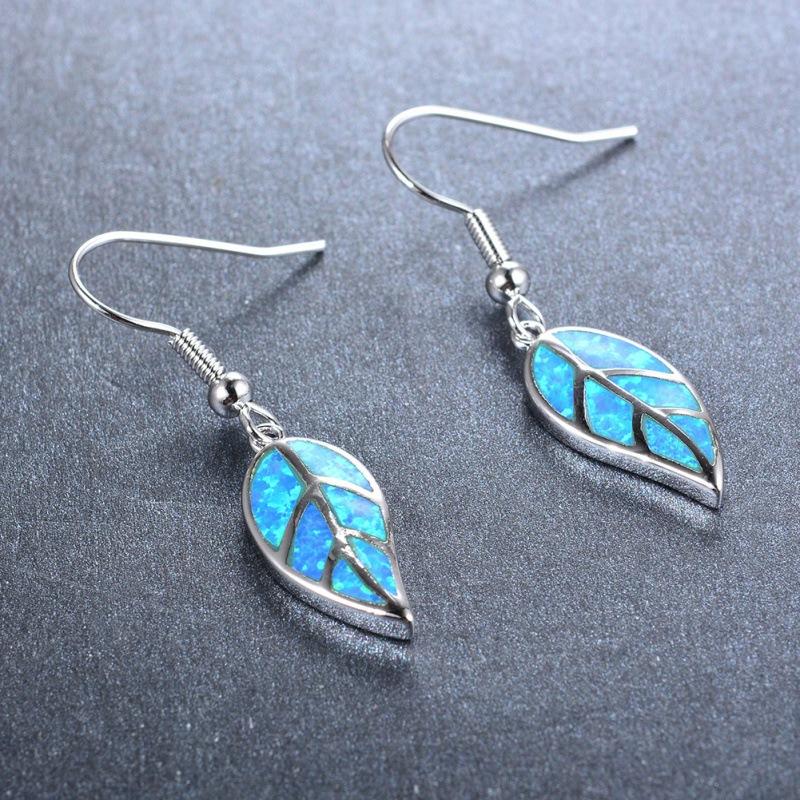 Wish Platinum Opal Leaf Earrings Fashion Leaf Pendant Source