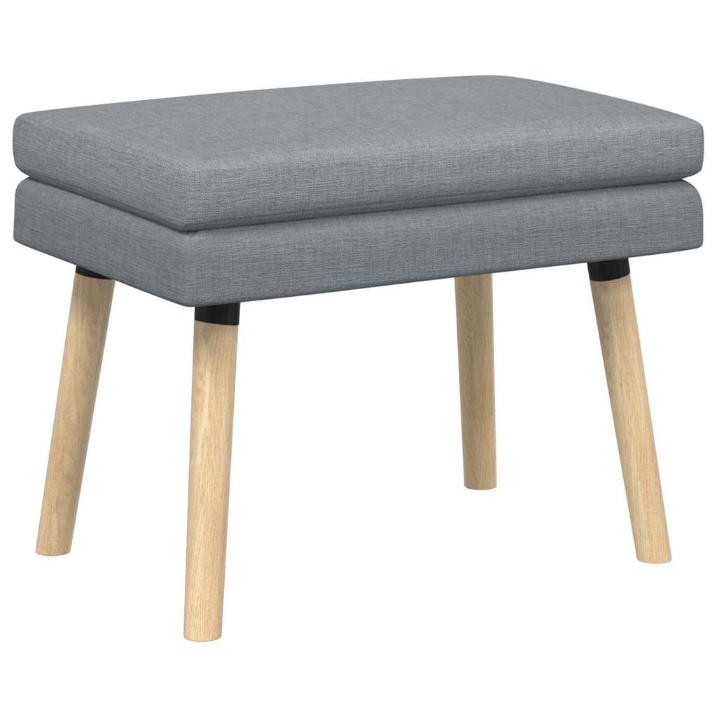 Double Layer Bench Light Gray 60 X 40 X 46 Cm Fabric