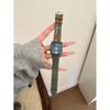 Colorful Woolen Plaid Leather Strap for Apple Watch Series 10/9/8/7/SE