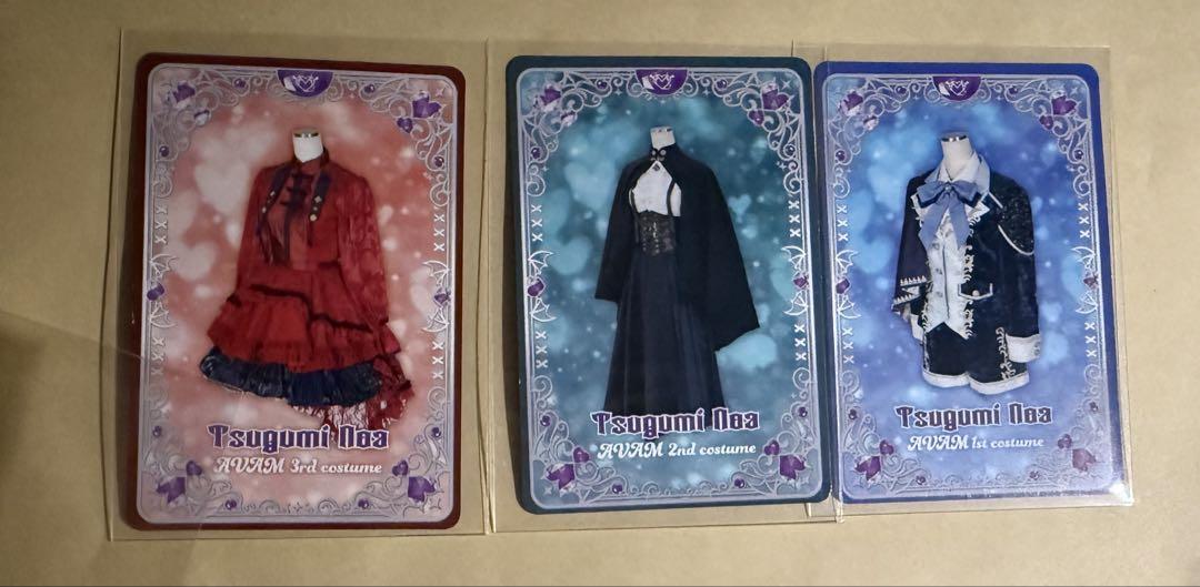 

[USED] AVAM Tsukimi Aya Costume Trading Cards (3 pieces)