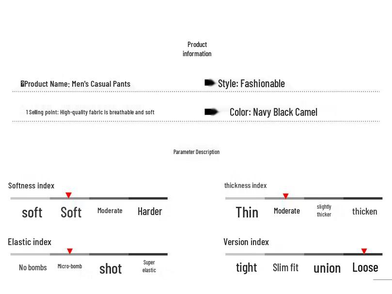 PLAYBOY Men's Loose Fit Straight Leg Casual Pants