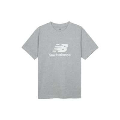 New Balance STacked Logo T shirT Grey mT41502ag