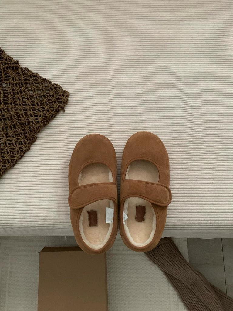 Zhike · Fur integrated snow boots women's new Mary Jane velvet warm Velcro casual fluff cotton shoes