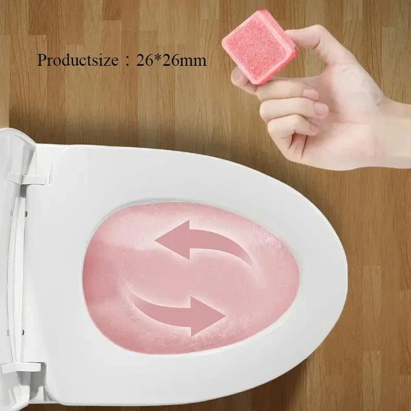 Автоматическая чистящая шипучая таблетка для унитаза Моющее средство для унитаза Быстро удаляет пятна мочи Грязь Дезодорант pink 1pcs
