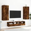 TV Wall Cabinet Smoked Oak Finish 40.5 x 30 x 102 cm Engineered Wood