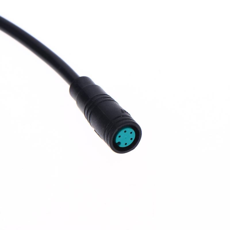 Black Ebike Accessories Optional Cable Base Connector Waterproof Connector 2/3/4/5/6Pin Cable Display Pin