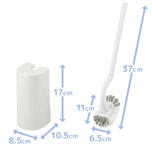LEC FLEX Toilet Brush with Case (White) Compatible with Panasonic ARAUNO (B00182)