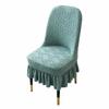 Jacquard Arc Chair Cover Elastic Chair Seat Cover New Dining Chair Cover  Dining Room