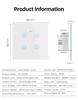 For 1 Gang Smart Wall Glass LED Touch Panel Light Switch WIFI Remote Controlled Max. 10A Smart Life Zigbee Network